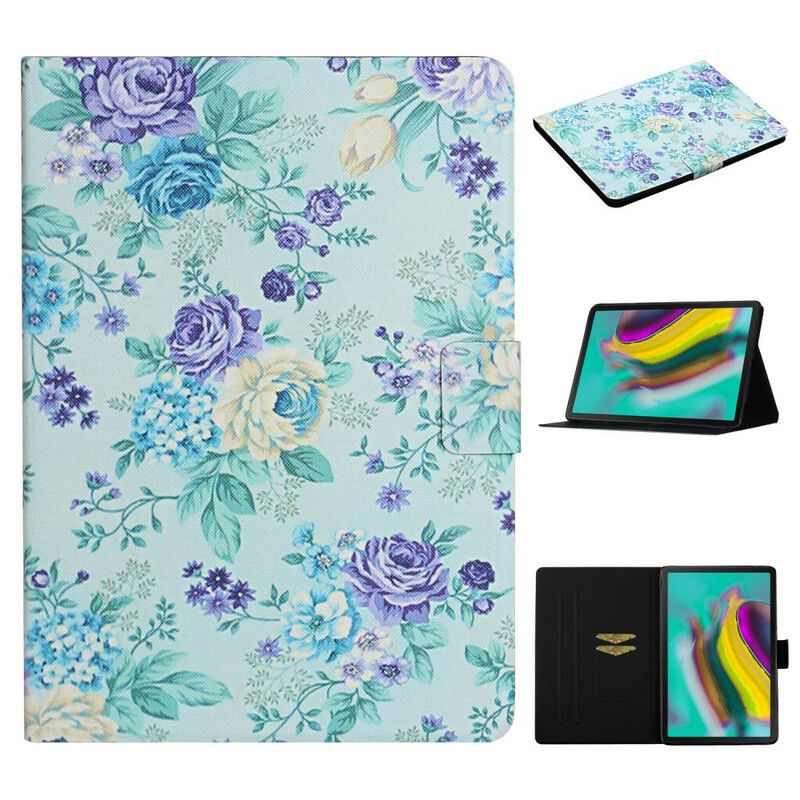 Etui Folio Samsung Galaxy Tab A7 Lite Kwiaty Kwiaty Kwiaty Etui Ochronne