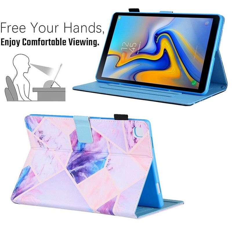 Etui Folio Samsung Galaxy Tab A7 Lite Marmurowa Geometria Projektu Etui Ochronne