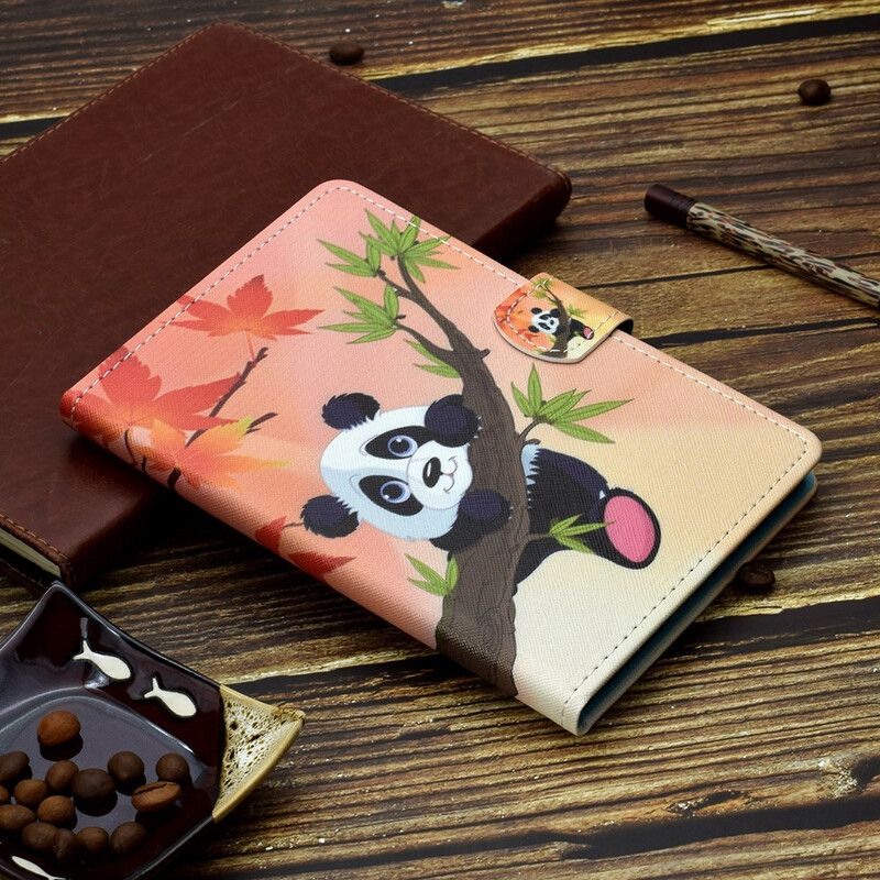 Etui Folio Samsung Galaxy Tab A7 Lite Słodka Panda Etui Ochronne