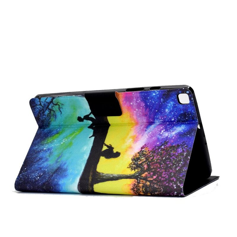 Etui Folio Samsung Galaxy Tab A7 Lite Zaduma Pod Drzewem Etui Ochronne