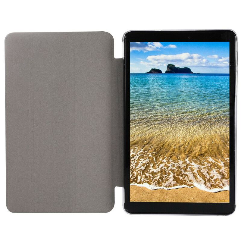 Inteligentny Futerał Samsung Galaxy Tab A7 Lite Faux Leather Silk Texture