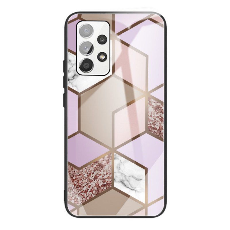 Etui do Samsung Galaxy A53 5G Geometria Marmurowe Szkło Hartowane