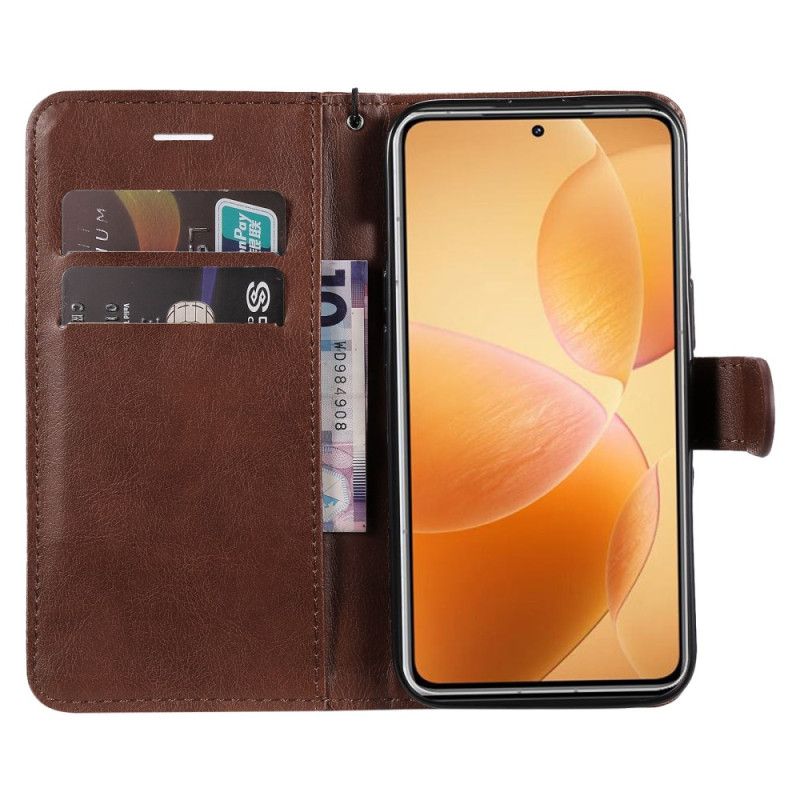 Etui Folio Do Xiaomi 14t Pro Efekt Zwykłej Skóry