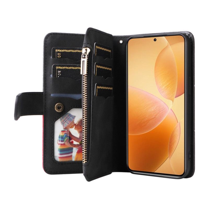 Etui Folio Xiaomi 14t Pro Portfel Z Falistymi Liniami