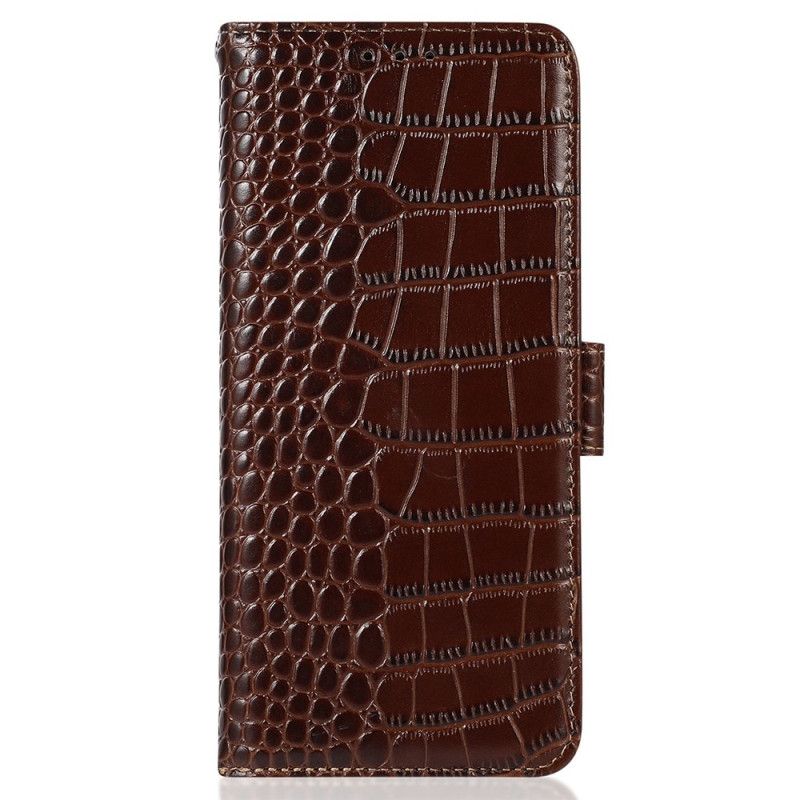 Etui Folio Xiaomi 14t Pro Skóra O Fakturze Krokodyla Etui Ochronne