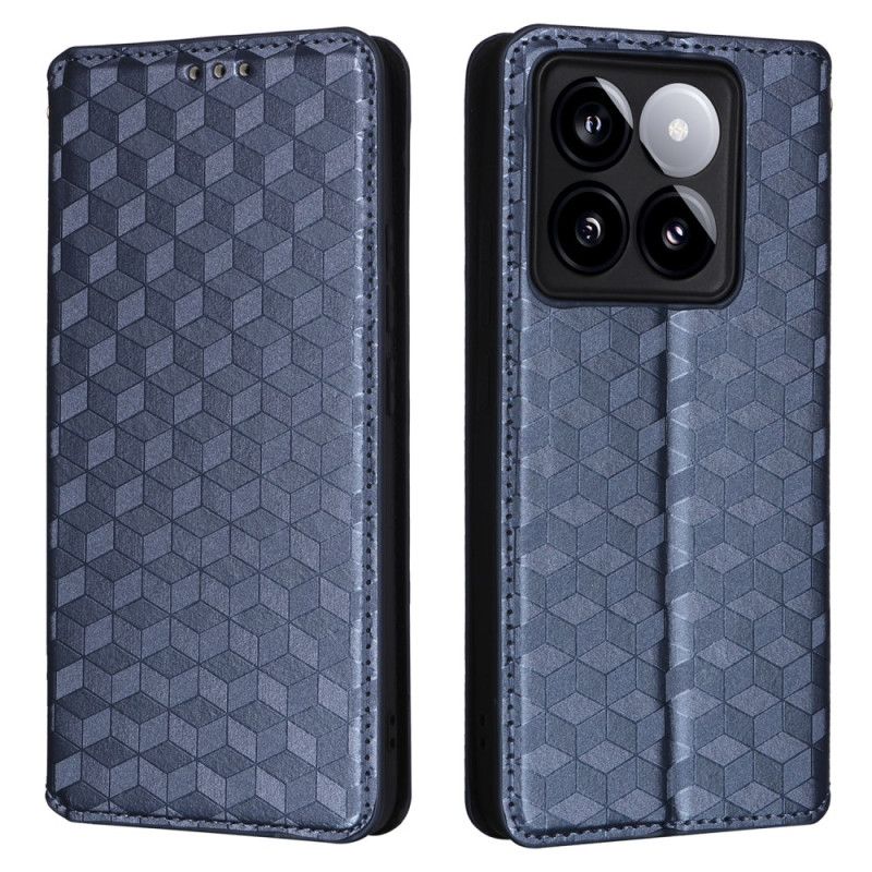 Flip Kotelot Xiaomi 14t Pro Kostki 3d Etui Ochronne