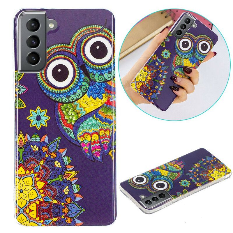 Etui Do Samsung Galaxy S21 Fe Fluorescencyjna Mandala Sowa