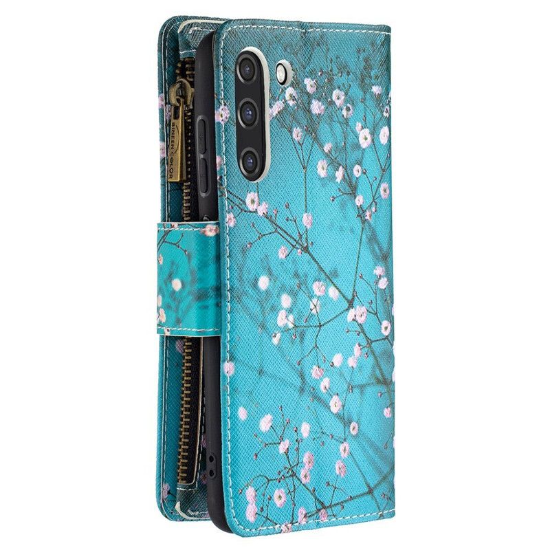 Etui Folio Do Samsung Galaxy S21 Fe Zapinana Kieszeń Na Drzewo