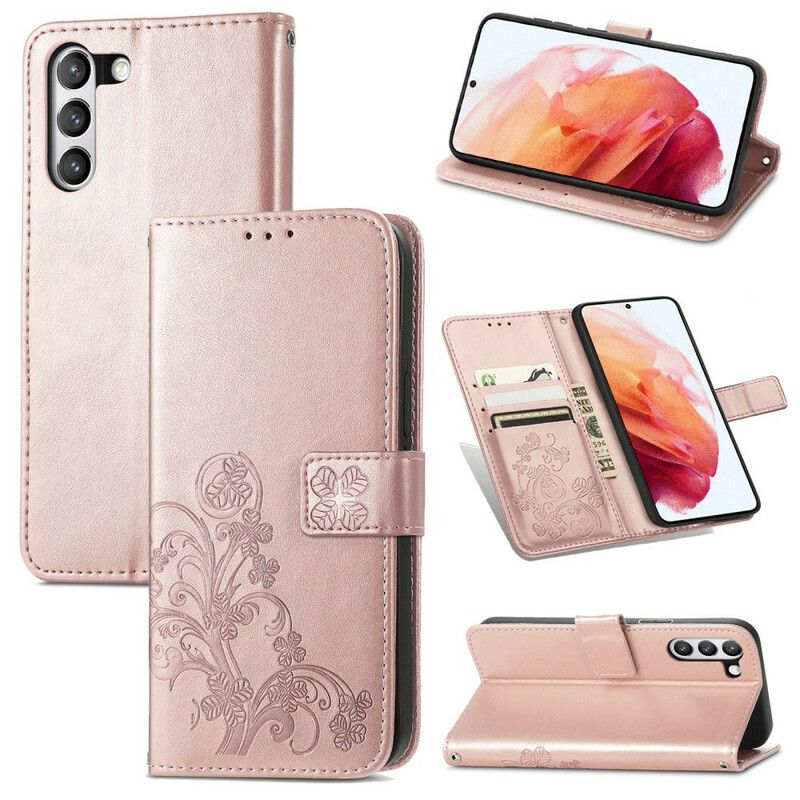 Etui Folio Samsung Galaxy S21 Fe Abstrakcyjne Kwiaty Etui Ochronne