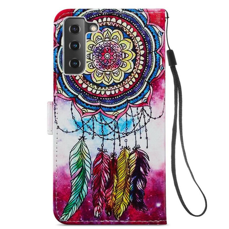 Etui Folio Samsung Galaxy S21 Fe Artystyczny Łapacz Snów Etui Ochronne