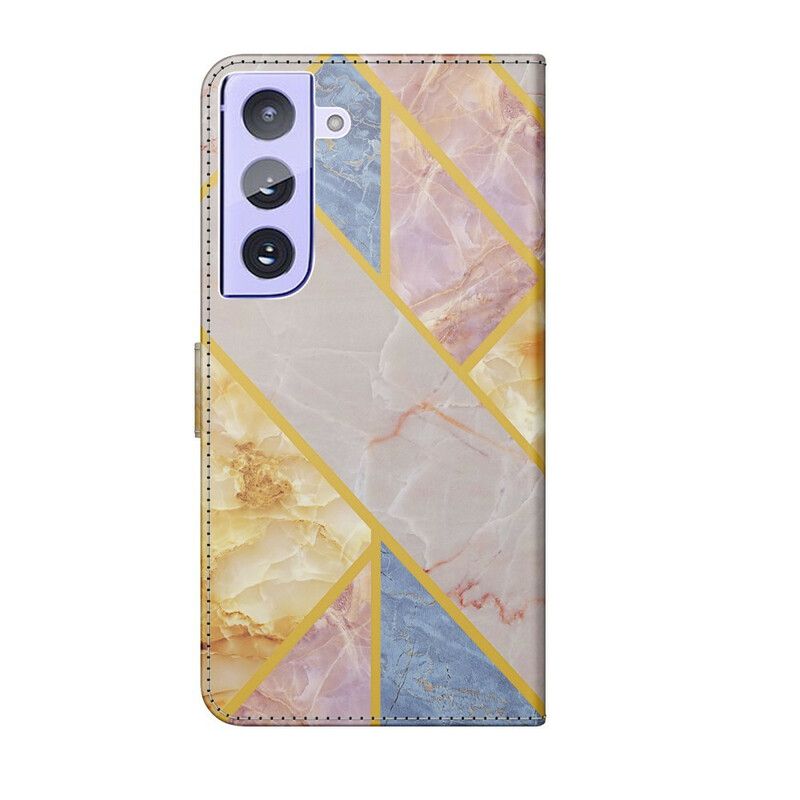 Etui Folio Samsung Galaxy S21 Fe Geometryczny Marmur