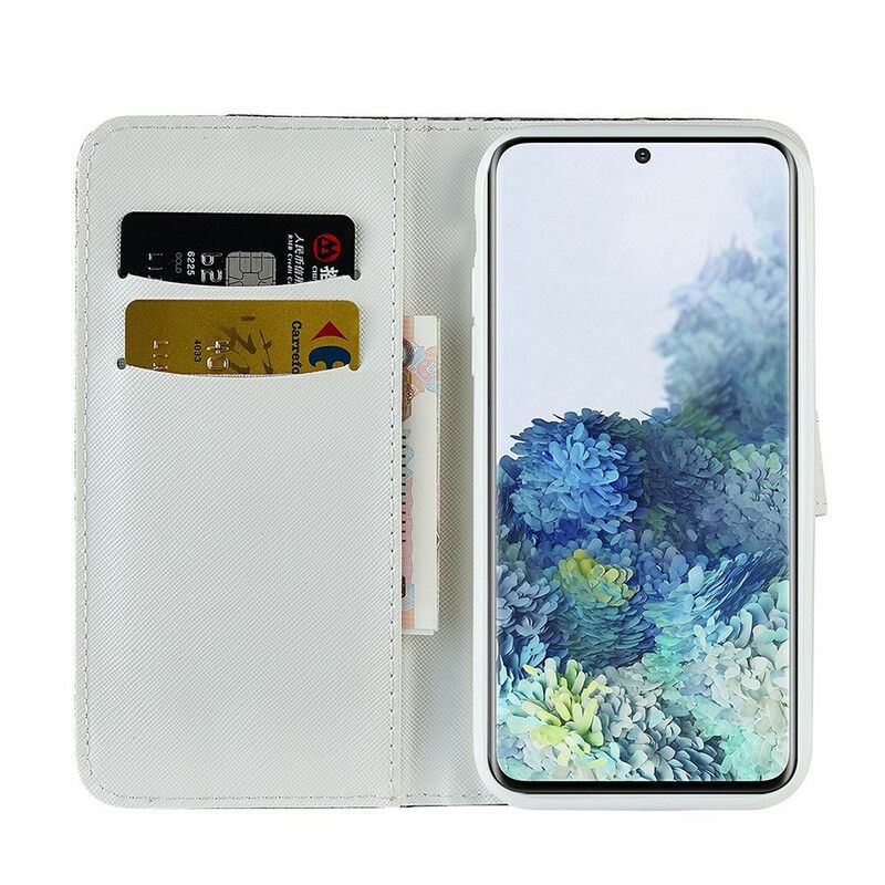 Etui Folio Samsung Galaxy S21 Fe Krokodyle Diamenty