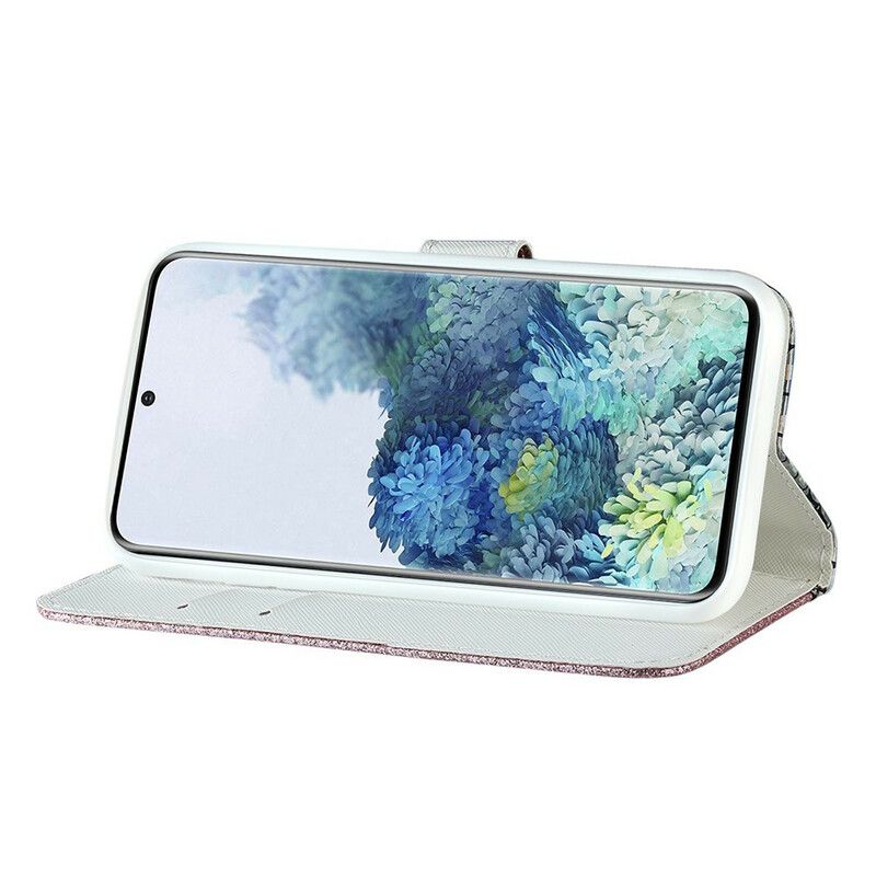 Etui Folio Samsung Galaxy S21 Fe Krokodyle Diamenty