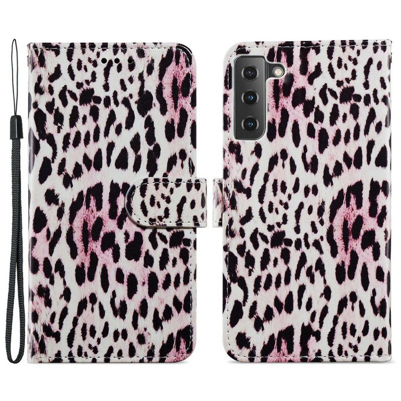 Etui Folio Samsung Galaxy S21 Fe Leopard Print