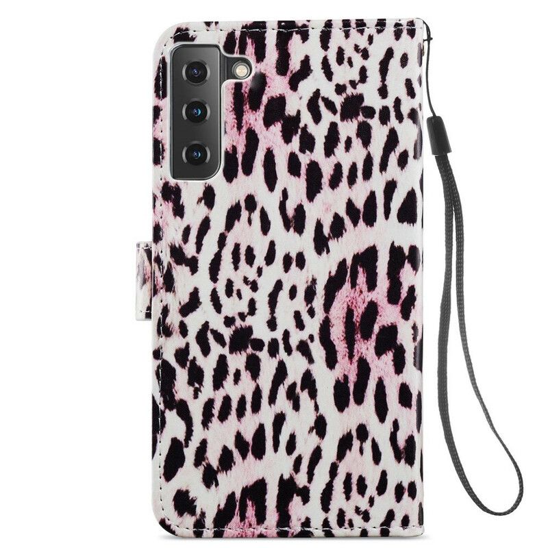 Etui Folio Samsung Galaxy S21 Fe Leopard Print