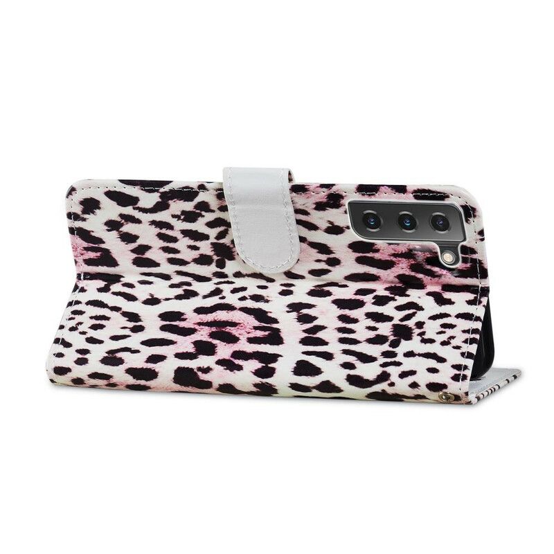 Etui Folio Samsung Galaxy S21 Fe Leopard Print