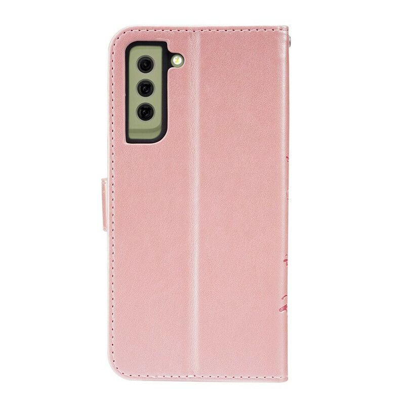 Etui Folio Samsung Galaxy S21 Fe Motyle Na Wietrze