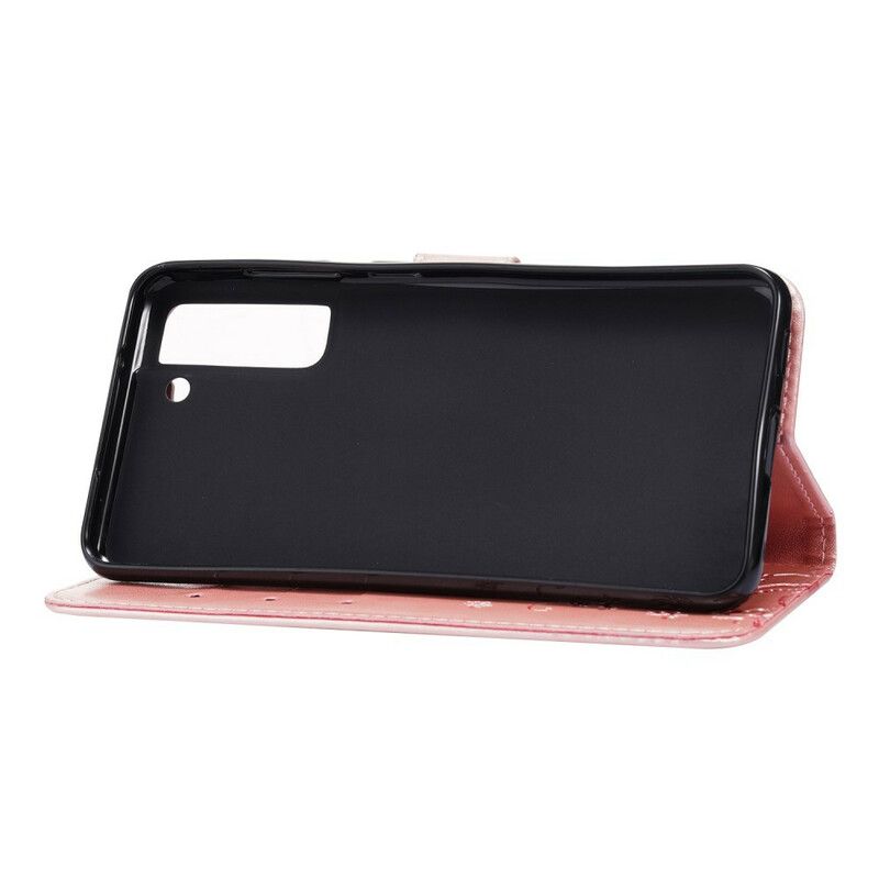 Etui Folio Samsung Galaxy S21 Fe Motyle Na Wietrze