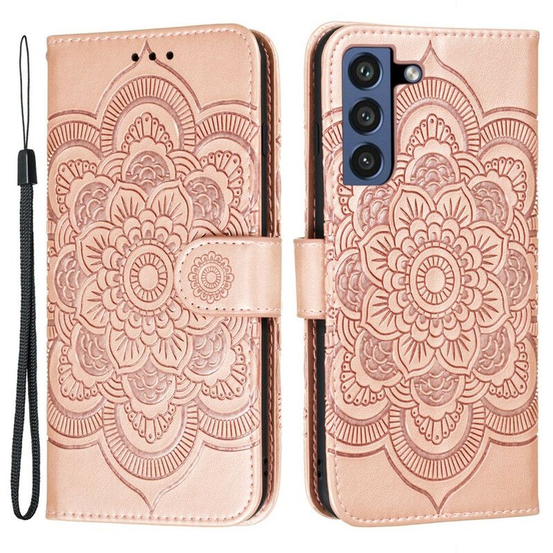 Etui Folio Samsung Galaxy S21 Fe Pełna Mandala Etui Ochronne