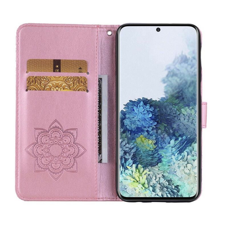 Etui Folio Samsung Galaxy S21 Fe Sowa Mandala I Smycz Etui Ochronne