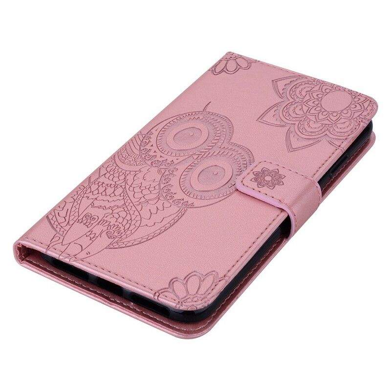 Etui Folio Samsung Galaxy S21 Fe Sowa Mandala I Smycz Etui Ochronne