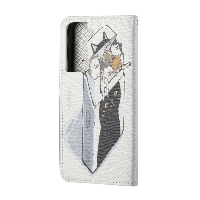 Etui Folio Samsung Galaxy S21 Fe Wysyłka Stringi Koty Etui Ochronne