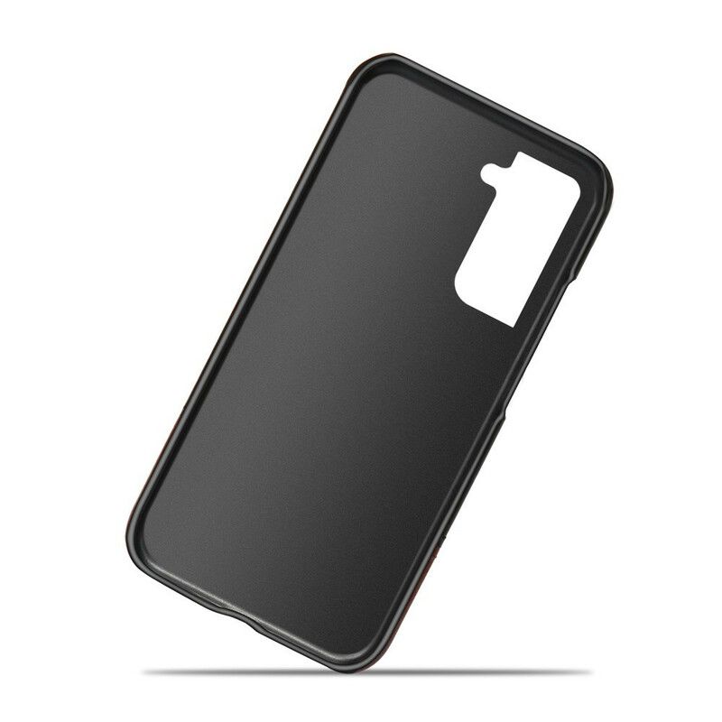 Etui Samsung Galaxy S21 Fe Dwukolorowy Efekt Skóry Ksq