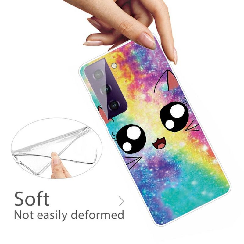 Etui Samsung Galaxy S21 Fe Kot Kreskówka