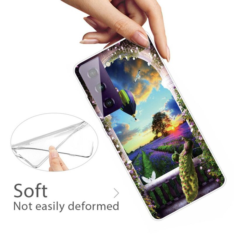 Etui Samsung Galaxy S21 Fe Wąż Balonowy Na Gorące Powietrze Etui Ochronne