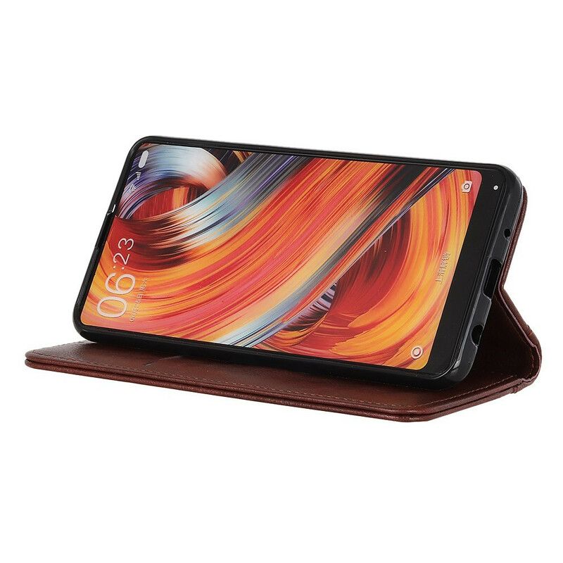 Flip Kotelot Samsung Galaxy S21 Fe Etui Na Telefon Elegance Split Liczi Skóra