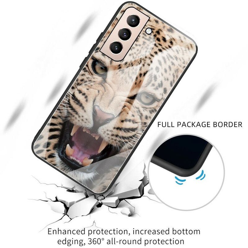 Futerały Samsung Galaxy S21 Fe Etui Na Telefon Leopard Szkło Hartowane