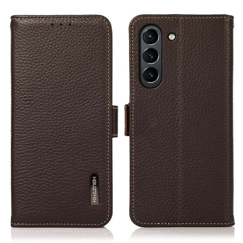 Skórzany Futerał Samsung Galaxy S21 Fe Etui Na Telefon Litchi Leather Khazneh Rfid