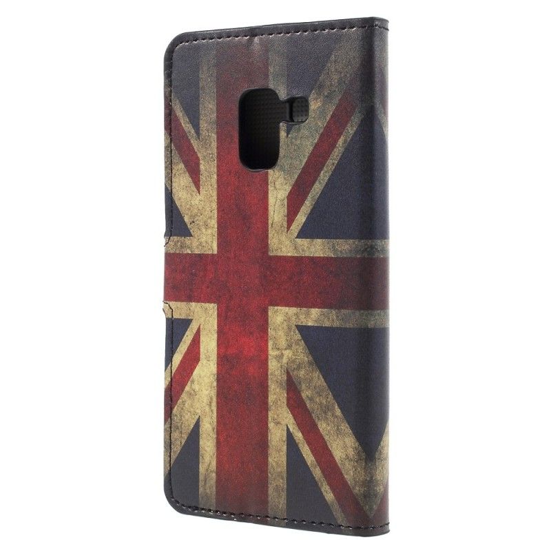 Etui Folio Samsung Galaxy A8 Flaga Anglii Etui Ochronne