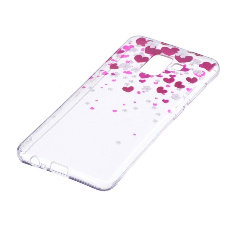 Etui Samsung Galaxy A8 Deszcz Serc