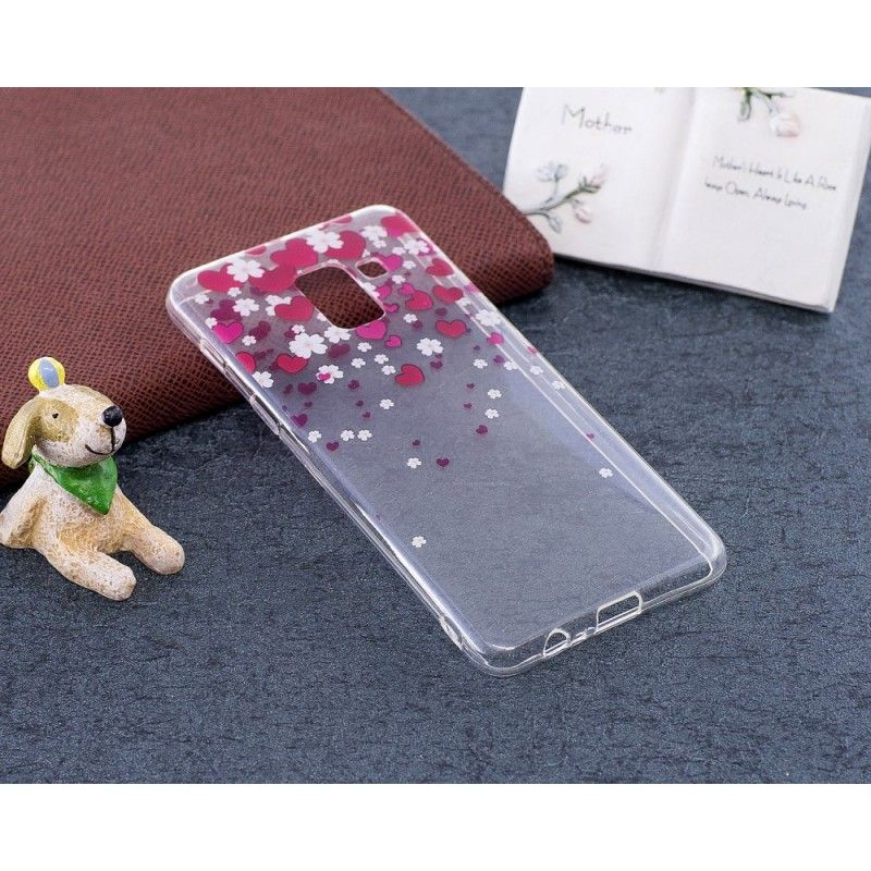 Etui Samsung Galaxy A8 Deszcz Serc