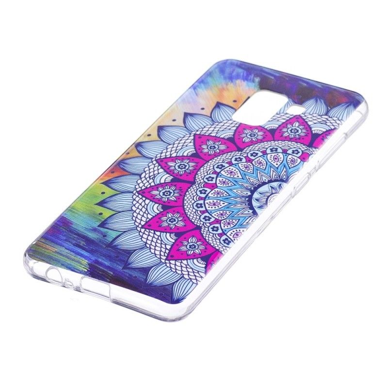 Etui Samsung Galaxy A8 Mandala W Kolorze Fluorescencyjnym