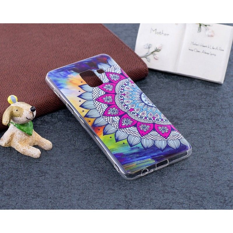 Etui Samsung Galaxy A8 Mandala W Kolorze Fluorescencyjnym