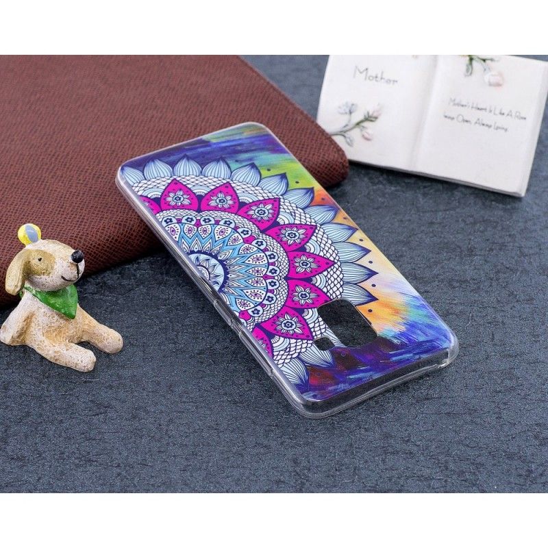 Etui Samsung Galaxy A8 Mandala W Kolorze Fluorescencyjnym