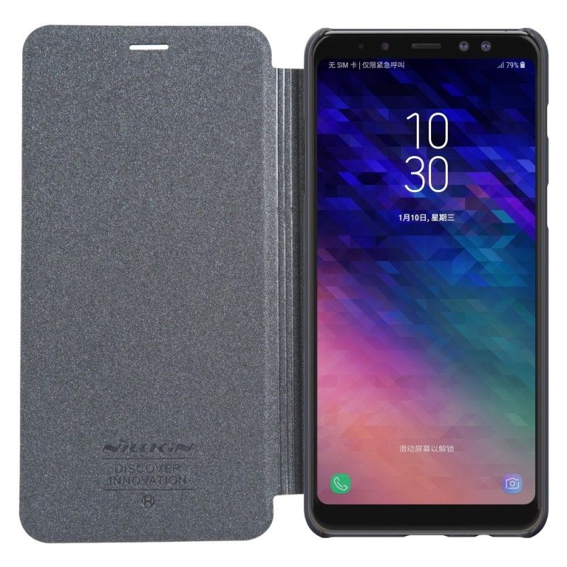 Flip Kotelot Samsung Galaxy A8 Purpurowy Nillkin