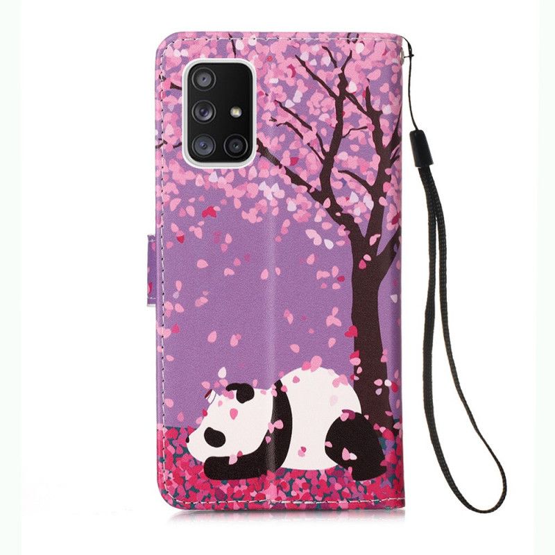 Etui Folio Samsung Galaxy A51 5G Chińska Panda Drzewna