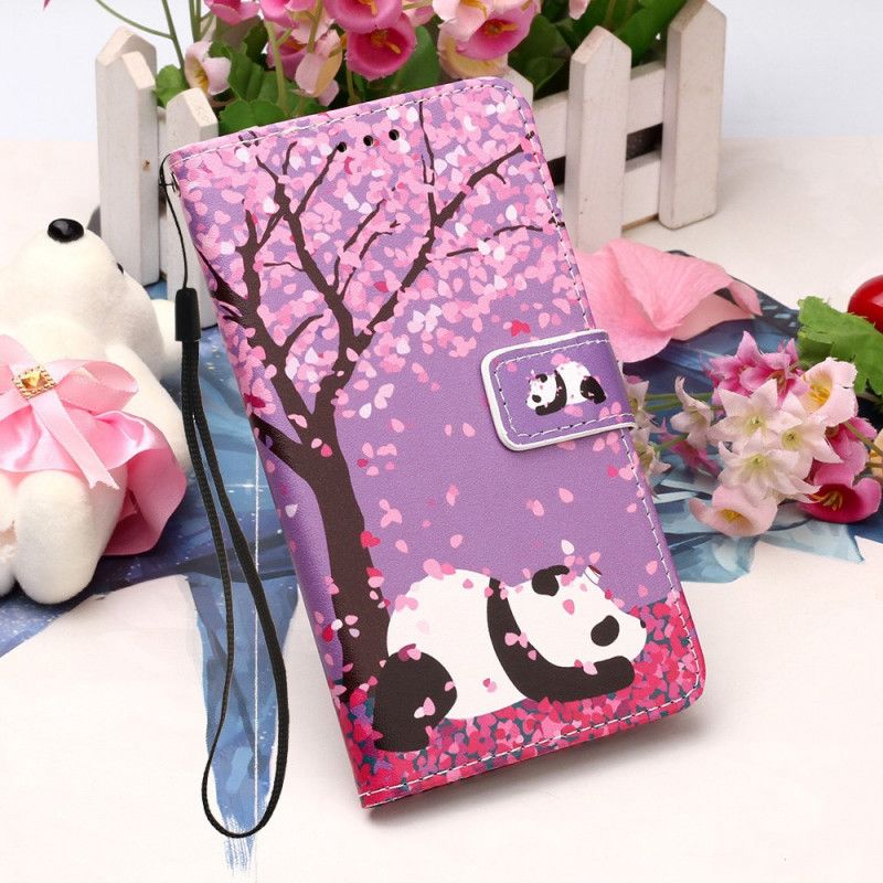 Etui Folio Samsung Galaxy A51 5G Chińska Panda Drzewna