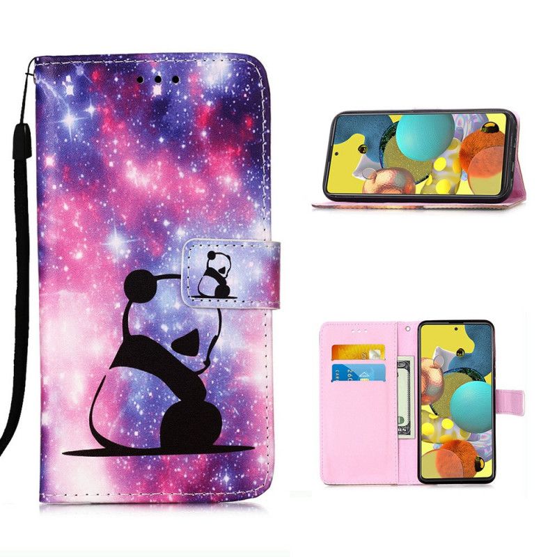 Etui Folio Samsung Galaxy A51 5G Galaktyczna Panda