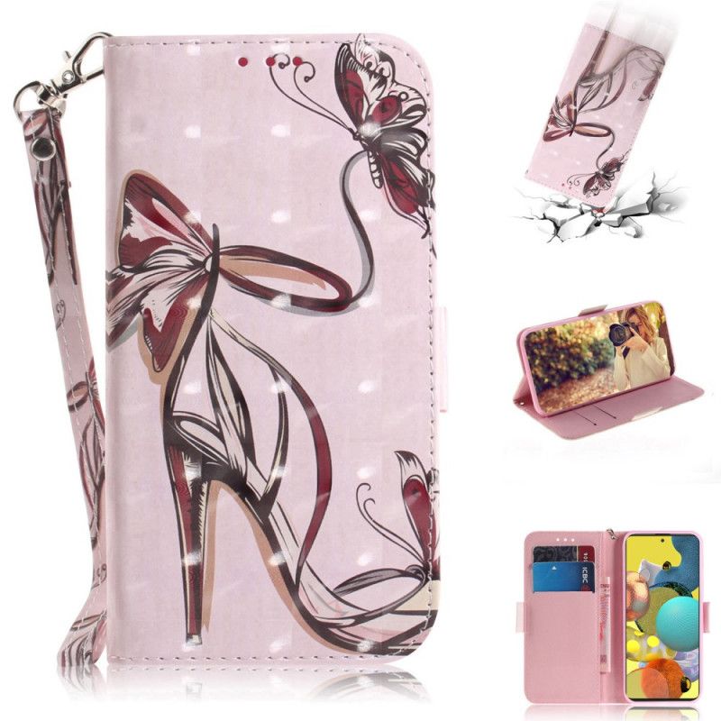 Etui Folio Samsung Galaxy A51 5G Pompka Taśmowa Etui Ochronne