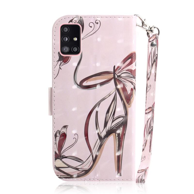 Etui Folio Samsung Galaxy A51 5G Pompka Taśmowa Etui Ochronne