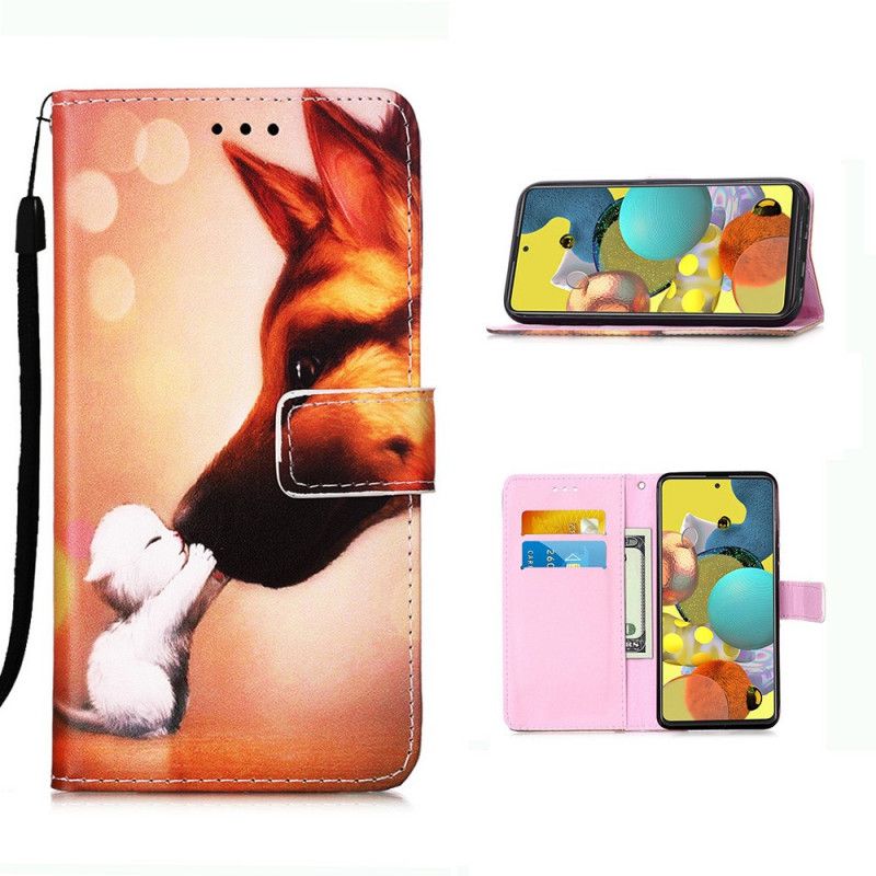 Etui Folio Samsung Galaxy A51 5G Przyjaciel Kota Ernesta