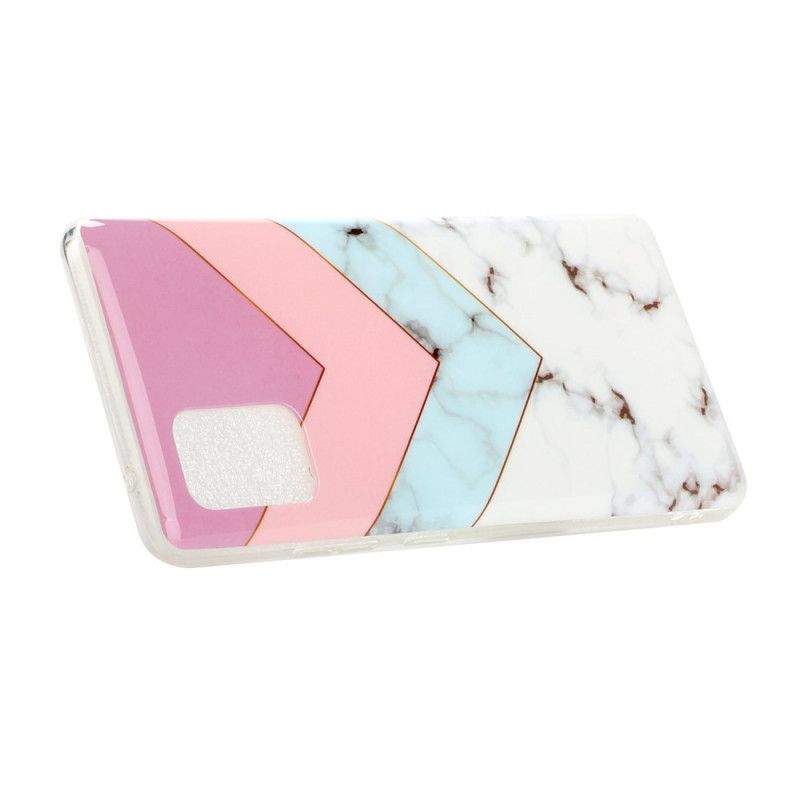 Etui Samsung Galaxy A51 5G Kolorowy Marmur Glamour Etui Ochronne