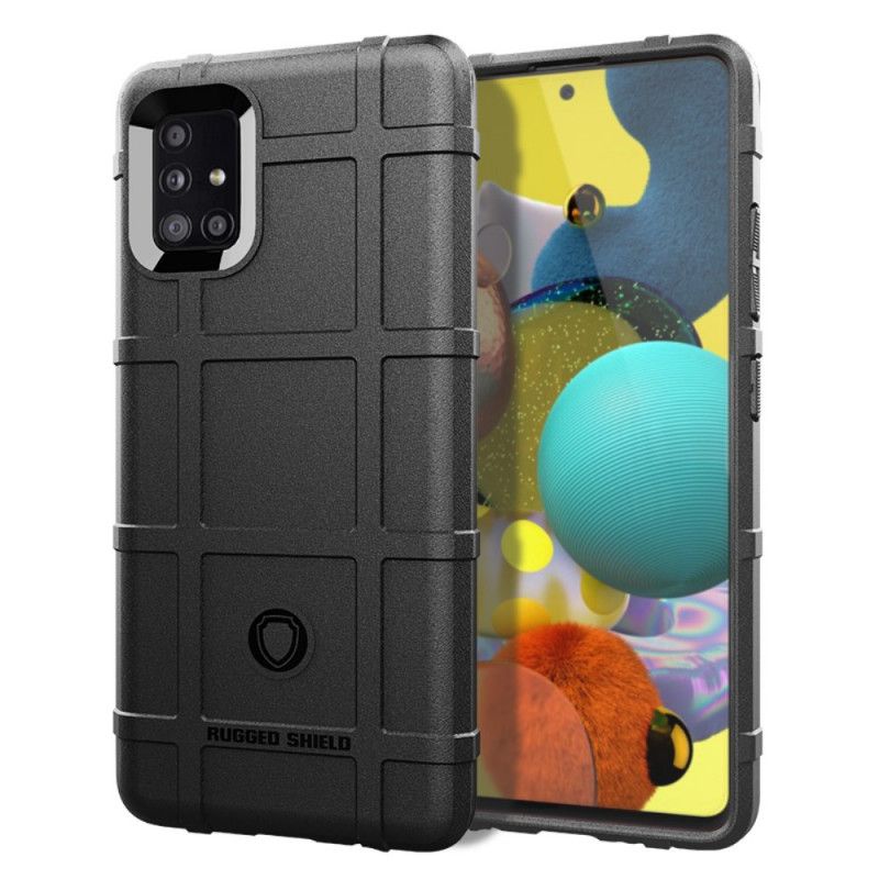 Etui Samsung Galaxy A51 5G Szary Czarny Wytrzymała Tarcza Etui Ochronne