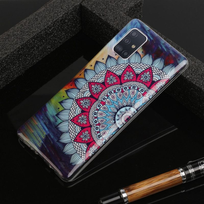 Futerały Samsung Galaxy A51 5G Etui na Telefon Mandala W Kolorze Fluorescencyjnym