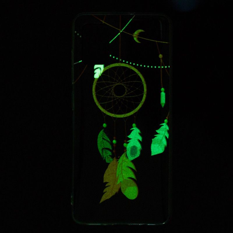 Futerały Samsung Galaxy A51 5G Żółty Czarny Etui na Telefon Unikalny Fluorescencyjny Łapacz Snów