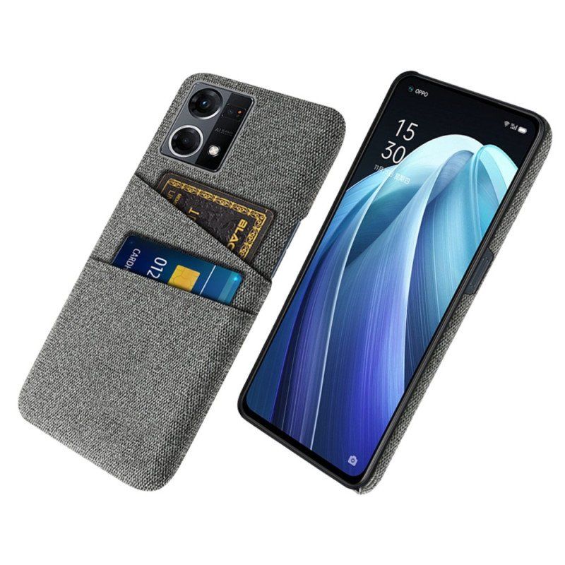 Etui do Oppo Reno 7 Posiadacz Karty Tkaniny